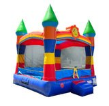 Crossover Classic Rainbow Inflatable Bounce House, Bouncy Jump Castle for Kids and Toddlers, Outdoor Birthday Party Jumping Bouncer, Commercial-Grade, Without Blower, 13 x 12 x 14.5 Ft Pogo Bounce House