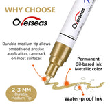 Paint Pens Paint Markers - Yellow Permanent Markers 8 Pack, Oil Based Waterproof Quick Dry Medium Tip Marker Pen for Metal, Wood, Fabric, Plastic, Rock, Stone, Mugs, Canvas, Glass, Art Craft Overseas