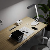 JKSWT Desk Lamp, for Eye Care, Dimmable Table Lamp with 5 Colour Modes, 72 LEDs with USB Charging Port, Touch Control and Memory Function, Office Lamp JKSWT