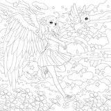 Manga Mania Coloring Book: Over 100 Cute Characters to Color – Manga and Anime Coloring Book for Adults and Kids WoodArtSupply