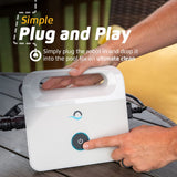 Dolphin (2025 Model) E10 Automatic Robotic Pool Vacuum Cleaner, Active Scrubber Brush, Top Load Filters Access, Ideal for Above-Ground Pools up to 30 FT in Length Dolphin
