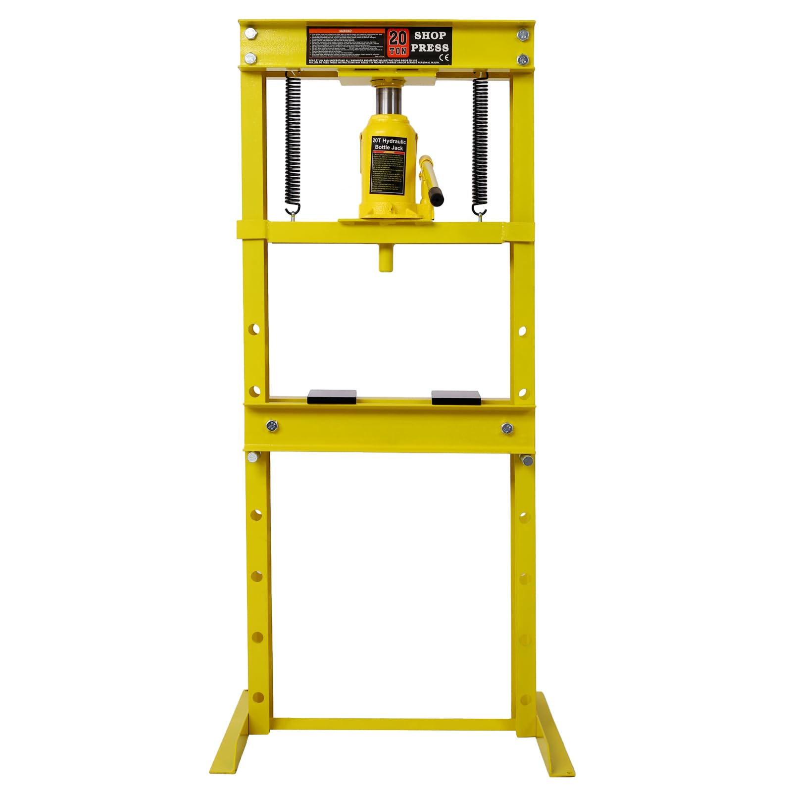 20 Ton Hydraulic Shop Press with Press Plates Adjustable Working Table H-Frame Garage Floor Press Including Bending Straightening Pressing Components Floor Stand Jack for Gears and Bearings Y - WoodArtSupply