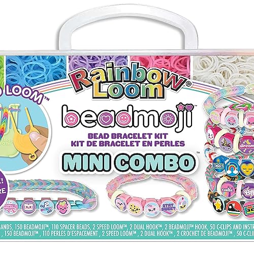 Rainbow Loom: Beadmoji Mini Combo - DIY Rubber Band & Bead Bracelet Kit - Includes 1800 Bands & 260 Beads, Design & Create, Ages 7+ Rainbow Loom