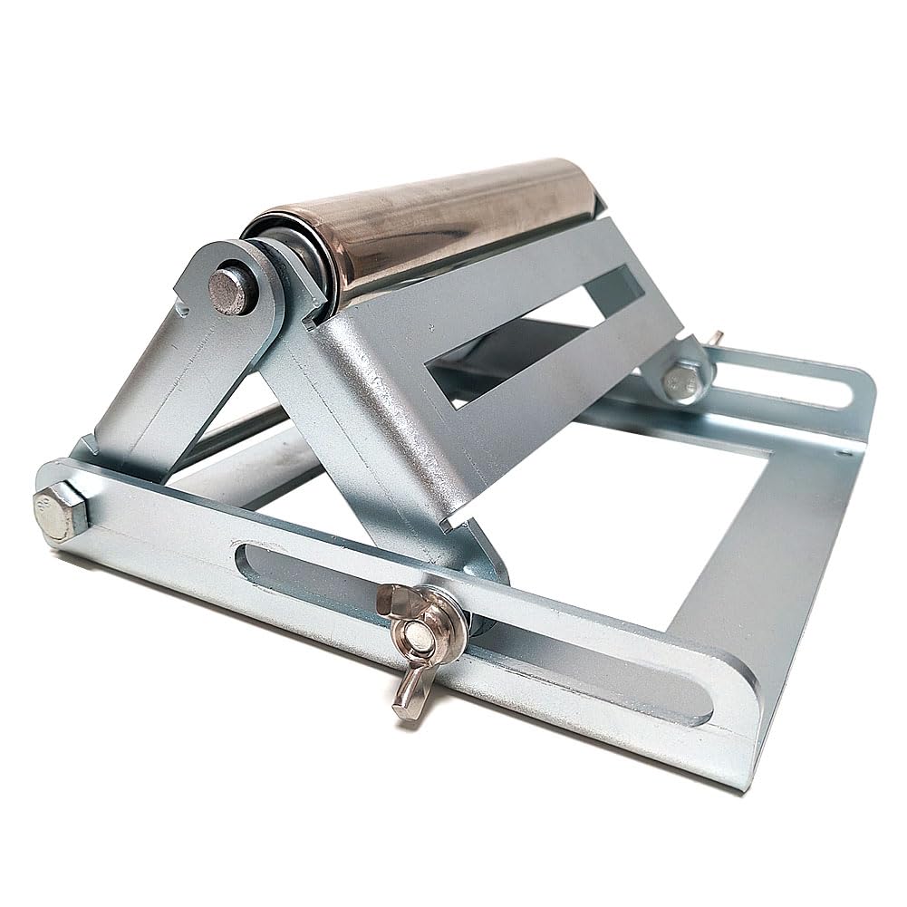 Adjustable Miter Saw Roller Stand, Adjustable Cutting Machine Support Frame, Roller Stand for Woodworking. 280 Lbs Capacity and Height Adjustment From 2.3 Inches To 5.3 Inches WUXIANCILANG