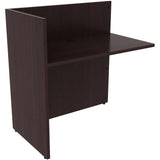 Lorell LLR18309 42 in. Laminate Contemporary Reception Desk Espresso Lorell