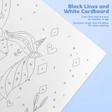 Nariolar Paint by Numbers for Kids Ages 8-12 with 7X9.5 inch Pre-Printed Cardboard,12 Acrylic Paint Pots and 3 Painting Brushes, Room Decor for Children,(Cat in The Tree) Nariolar