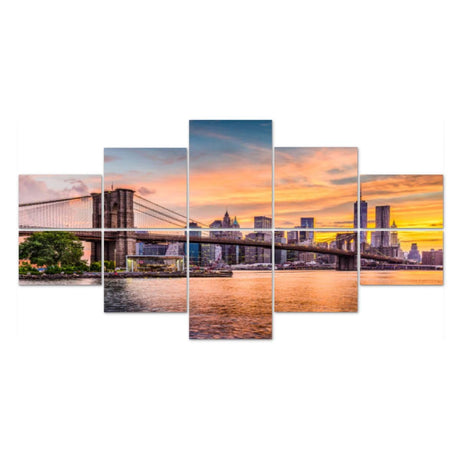 10 Pack Art Acoustic Panels New York City Skyline Decorative Sound Absorbing Wall Panel Self-Adhesive Noise Canceling Soundproof Padding for Home Office Studio 80" x 40" PZWKJOILPQ