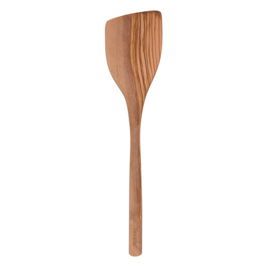 Tovolo Wooden Angled Turner Spatula Kitchen Cooking Utensil, Olivewood, One