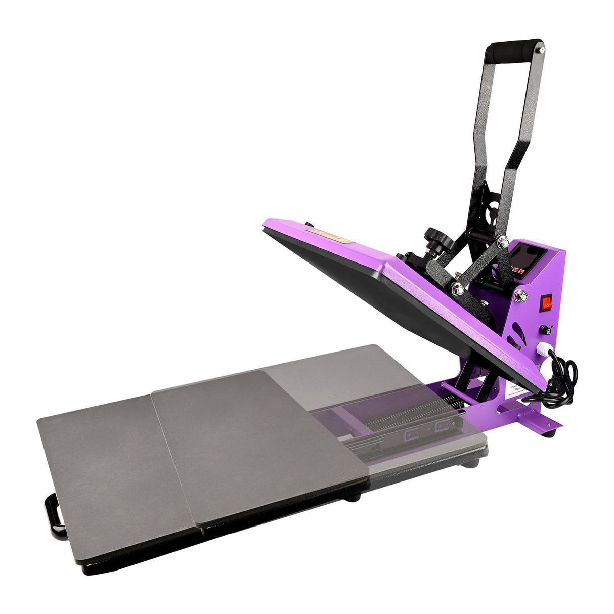 BetterSub Heat Press 15x15 inch Digital Heat Press Machine, Slide Out Drawer Tray Industrial Quality T-Shirt Heat Transfer Machine Purple Black BetterSub