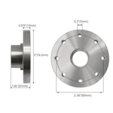 3" Wood Lathe Steel Faceplate Chucks, 1”-8TPI Thread Woodworking Accessories Tools PHUKIMLONG