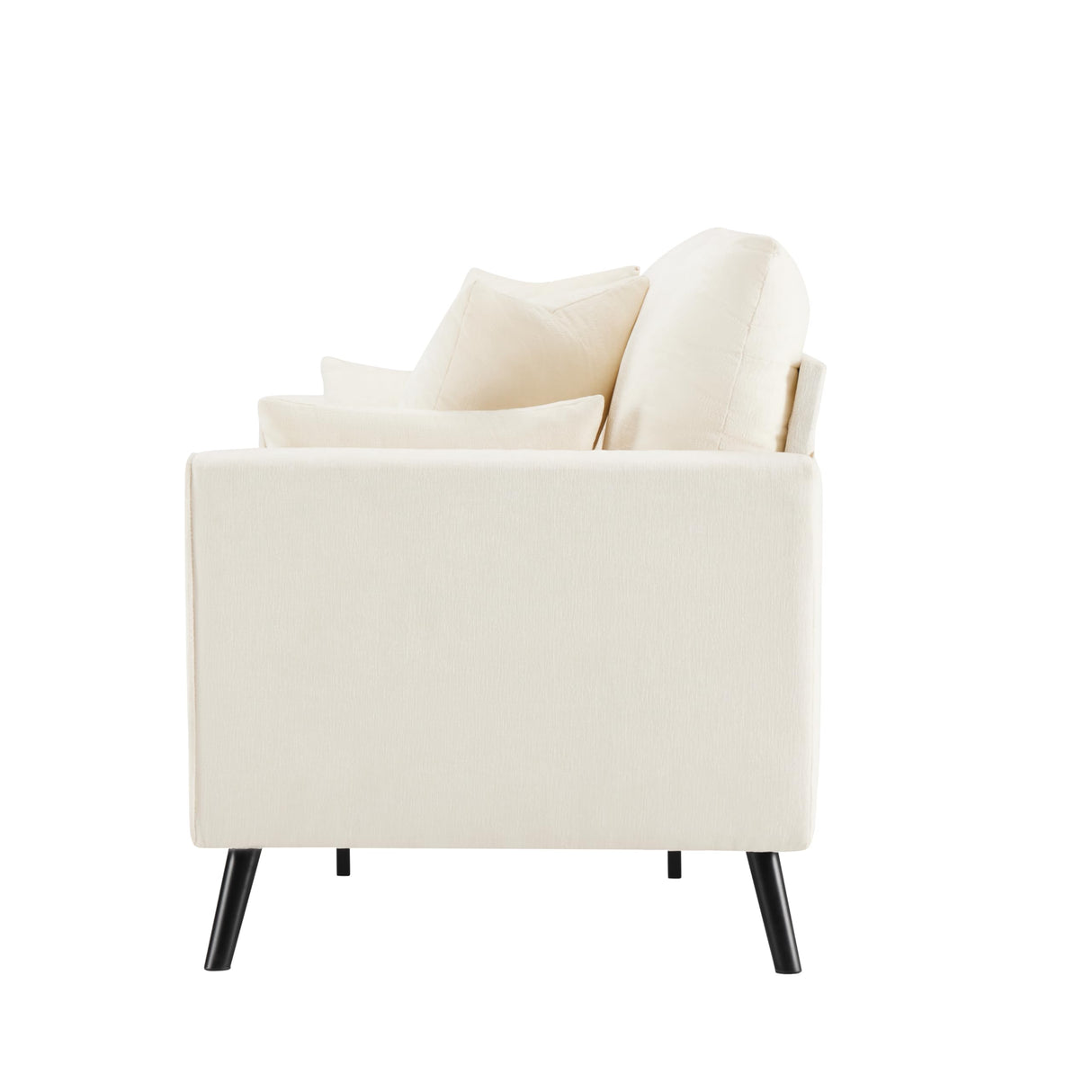 Comkei 70” Loveseat Sofa, Warm White Love Seat Couches for Living Room, 2 Seater Small Couch for Small Spaces, Bedroom, Office Sofas Comkei