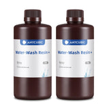 ANYCUBIC 3D Printer Resin, Water Washable Resin with Low Viscosity and Fast Printing, Super Easy to Clean, High Precision Without Cracks for LCD DLP 3D Printing (Grey + Grey, 2kg) ANYCUBIC