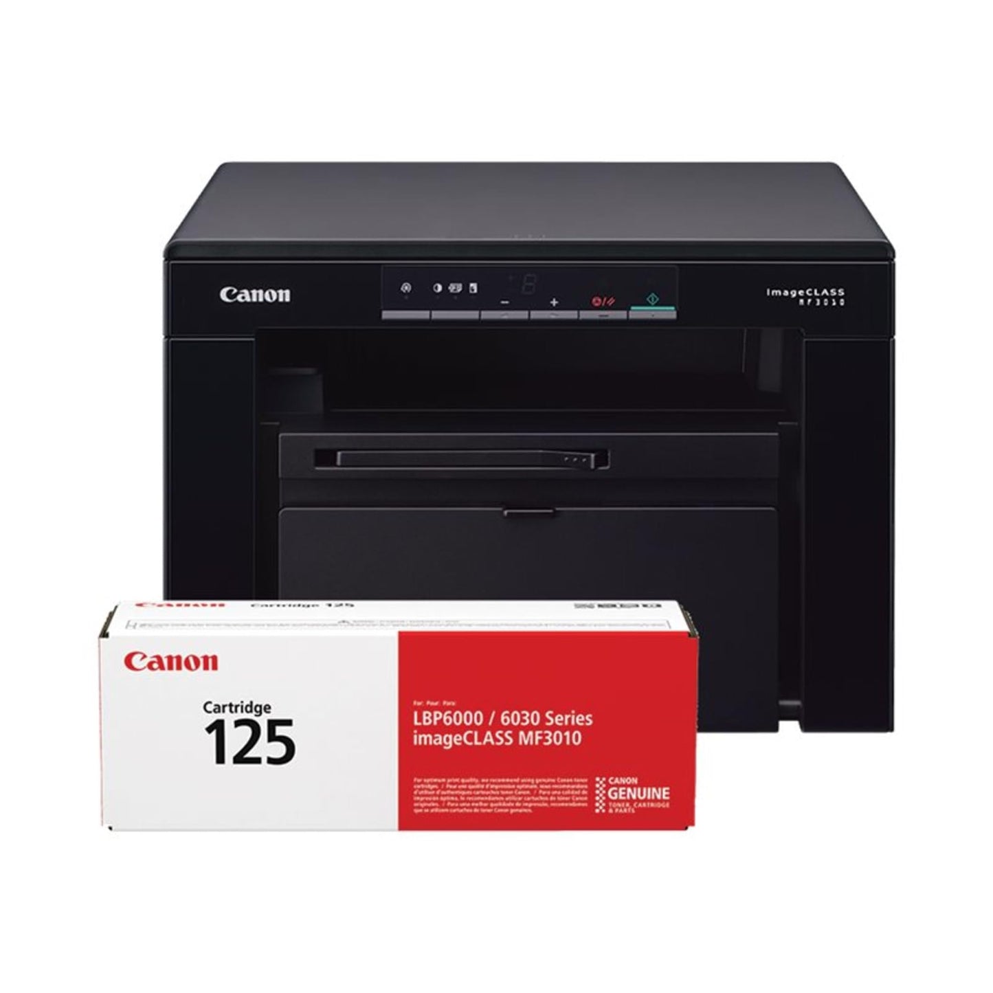 Canon imageCLASS MF3010 VP Wired Monochrome Laser Printer with Scanner, USB Cable included, Black