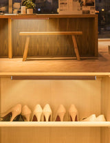 Automatic Wireless Closet Light 48 LED Rechargeable Pantry Light,Two Modes Motion Sensor Lighting Kitchen Lighting Cabinet Lights(158lm, 6500k, 15.9inch) Wood Grain Joyzy