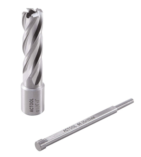 ACTOOL 5/8" Diameter × 2" Depth of Cut HSS ANNULAR Cutter with 3/4'' Weldon Shank ACTOOL