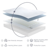 King Size Electric Heated Mattress Pad - Bed Warmer with Memory & Preheat Functions, 12 Heat Settings Dual Control for 1-12 Hours Auto Off, Lighted Button Reaks