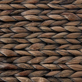 Click365 Storage Trunk, Farmhouse Style, Extra Large (33”), Deep, Woven Wicker Chest With Metal Frame, 2 Handles, Flip Top Lid and Stay Open Safety Hinges, Sustainable Eco Material, Rustic Brown ClickDecor