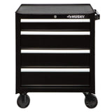 Husky 26 in. W 4-Drawer Rolling Cabinet Tool Box Chest in Gloss Black cakuuma