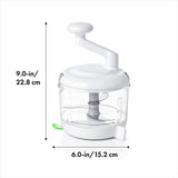 OXO Good Grips One Stop Chop Manual Food Processor, (Stainless Steel, Plastic) OXO