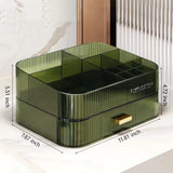 MIUOPUR Makeup Organizer with Stackable Drawers, Bathroom Vanity Organizers and Storage, Ideal for Desk and Dresser Countertops, Great for Cosmetics, skincare, Lipsticks, Nail Care -Green MIUOPUR