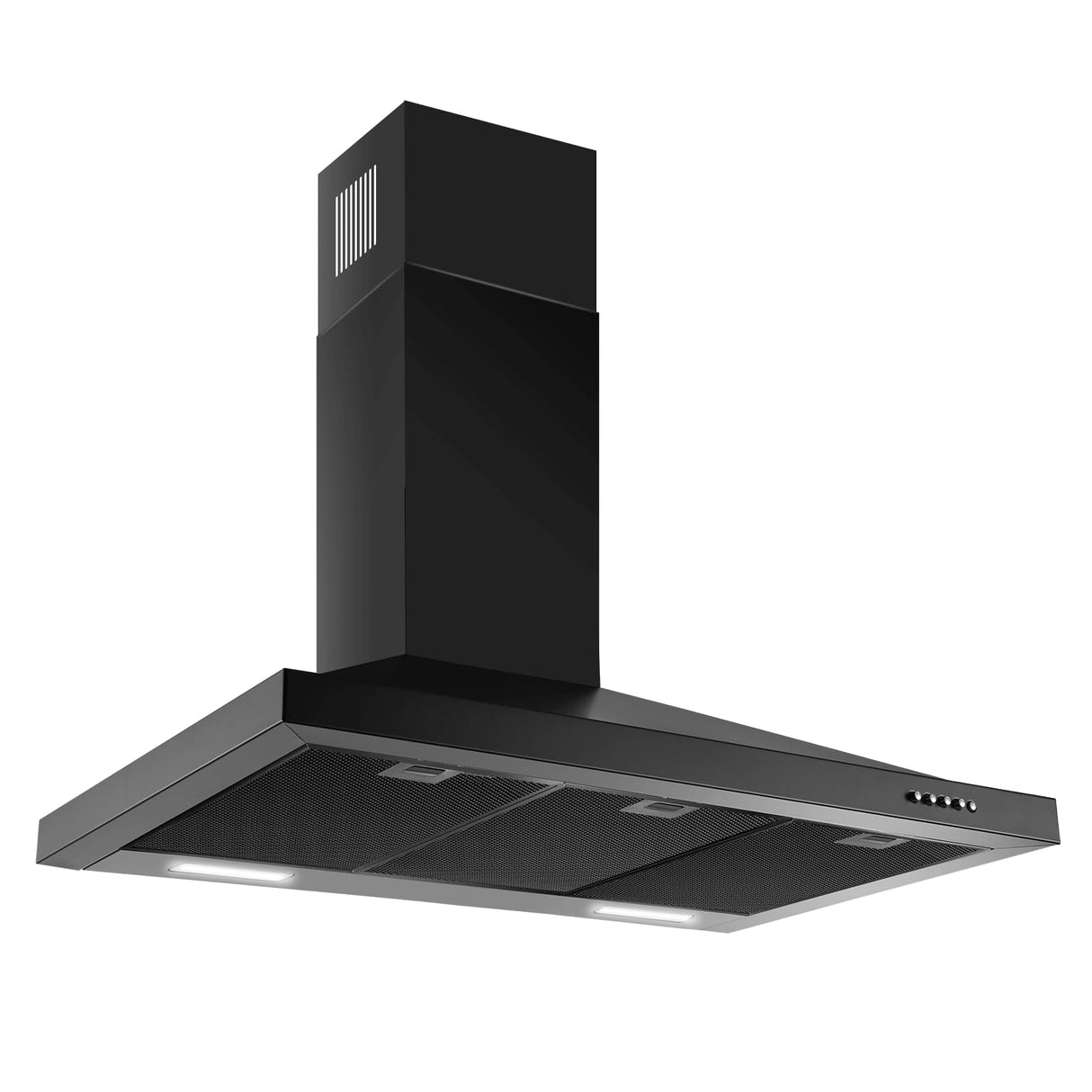 SNDOAS Black Range Hood 36 inches,Stainless Steel Wall Mount Range Hood Black,Kitchen Hood Vent with Ducted/Ductless Convertible,Hood Vents for Kitchen,Ductless Range Hood,Vent Hood 36 inch SNDOAS
