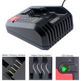 Elefly 20V Battery Charger PCC692L Compatible with Porter Cable 20V Lithium Battery PCC680L PCC685LP and Compatible with Black Decker 20V Battery LBXR20 LB2X4020 ELEFLY
