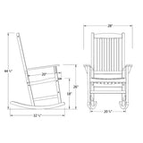 Cambridge Casual Solid Wood Bentley Porch Rocking Chair, Hunter Green Cambridge Casual