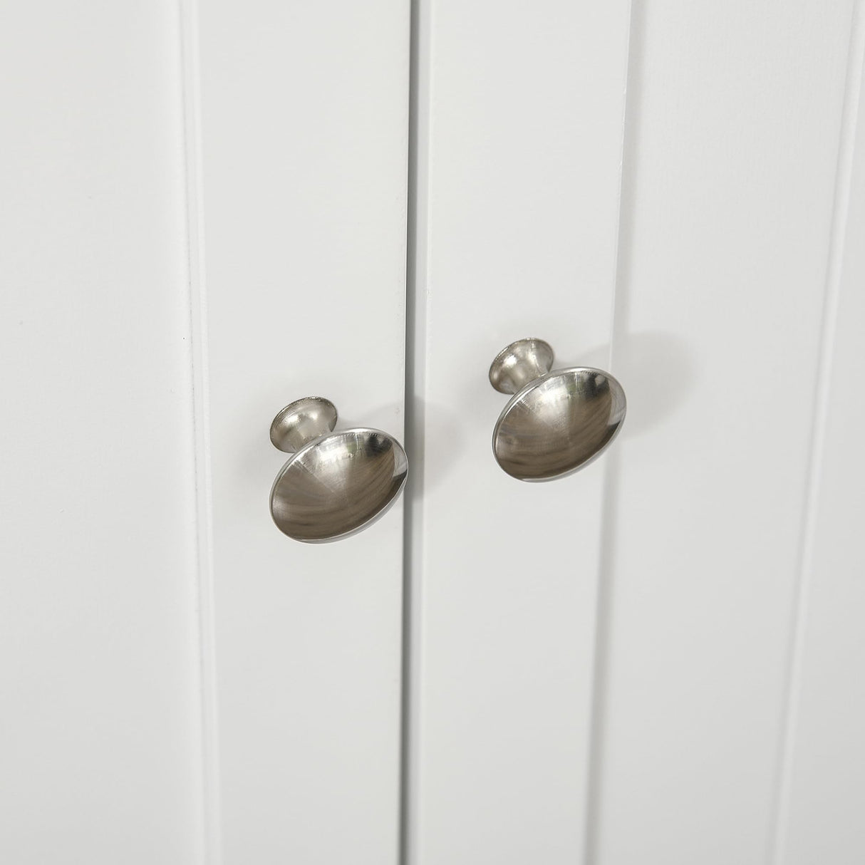 HOMCOM 41" Kitchen Pantry Storage Cabinet, Freestanding Kitchen Cabinet with 12 Door Shelves, Double Doors, 5-Tier Shelving and Adjustable Shelves, Paper White HOMCOM