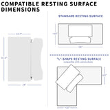 VIVO 32 inch Desk Converter, K Series, Height Adjustable Sit to Stand Riser, Dual Monitor and Laptop Workstation with Wide Keyboard Tray, White, DESK-V000KW VIVO