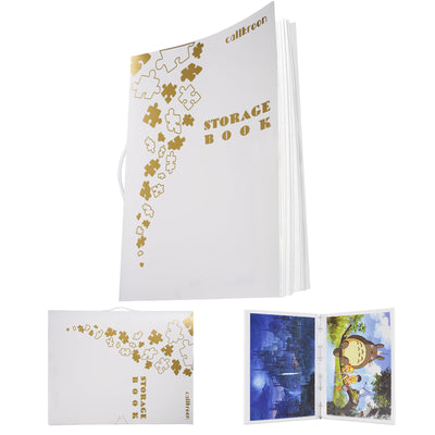 Callroon Puzzle Storage Folder Extra Large Interior: 31.5x22.8 inches, 20 Pockets, 1000 Pieces, Metal Binder; Puzzle Organizer, Artwork Lover Collectible Gift