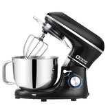 Kitchen in the box Stand Mixer, 6.5QT 660W Electric Kitchen Mixer, 6-Speed Tilt-Head Food Mixer with Dough Hook, Wire Whip, Beater, Dishwasher Safe (Black) Kitchen in the box