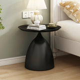 Nesting Tables, Black Side Tables, Modern End Tables for Living Room Nesting Coffee Table Set of 2,Console Table Pedestal Tables TDDFLO