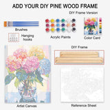 Tucocoo Seaside Beach Paint by Numbers Kits 16x20 inch Canvas DIY Oil Painting for Kids, Students, Adults Beginner with Brushes and Acrylic Pigment Beach Scenery Landscape Decor Photo Gift(DIY Frame) Tucocoo