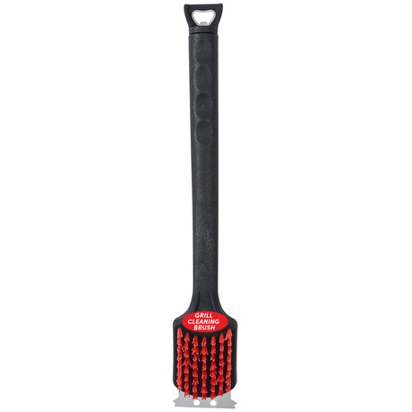 Kingsford Grill Tools 17” Cleaning Brush with Stainless Steel Scraper, Nylon Bristles, Bottle Opener, and Non-slip Rubber Handle| Classic Grill Brush for Cleaning Most Outdoor Grill Types Kingsford