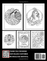 Aquarius Astrology Coloring Book: Entertaining Coloring Pages Featuring Unique Illustrations Of Astrological Sign For Relaxation And Creativity Majosta