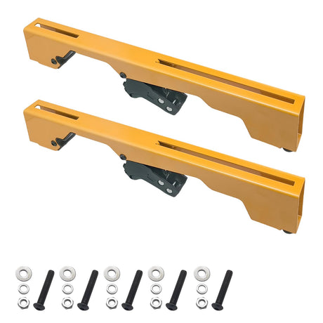 Miter Saw Mounting Brackets N087371 DW7231 use for Dewalt's DW723, DWX723, DWX724, and DWX725 DWX725B Heavy Duty Miter Saw. (2 pack) Yellow, Large sanbaiyi