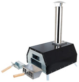 Elevon Pizza Oven Wood Fired Pizza Maker, Portable Stainless Steel, Pizza Grill, Outdoors with Pizza Peel and Pizza Stone Elevon