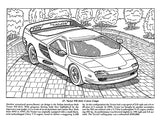 Luxury Cars Coloring Book (Dover Planes Trains Automobiles Coloring) Dover Publications