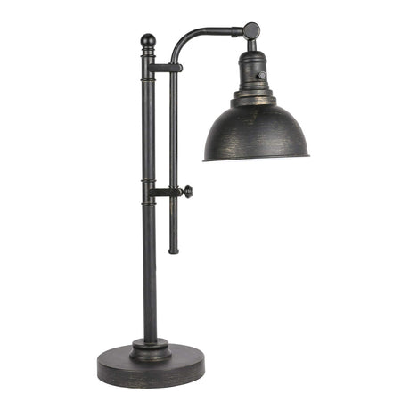 VONLUCE Rustic Desk Lamp Black Adjustable, Industrial Style Metal Task Lamp (25"-29"), Vintage Work Lamp, Farmhouse Reading Lamp in Aged Bronze Finish, ETL Certificate VONLUCE