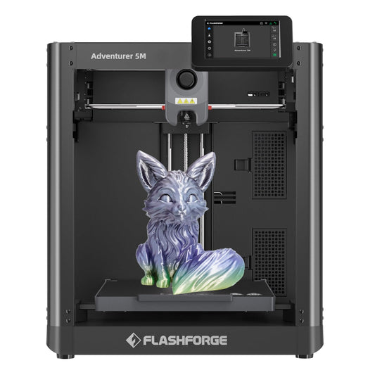 FLASHFORGE Adventurer 5M 3D Printer, 600mm/s Max High-Speed FDM 3D Printers with Auto Leveling, 280°C Direct Extruder with 3S Detachable Nozzle, Core XY All Metal Structure, Print Size 220x22 - WoodArtSupply