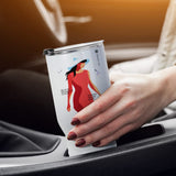 PYD Life Sublimation Tumbler Blanks 22 OZ White Stainless Steel Coffee Travel Tumbler Car Cups with Lid Sublimation Mugs Cups for Cricut Mug Press Machine Sublimation Print 4 Pack PYD Life