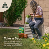 IRIS USA 35-Gallon Outdoor Deck Delivery Storage Box, Lockable & UV-Protected, Weather-Resistant Patio Storage for Cushions, Garden Tools & Packages, Waterproof Resin, Durable & Stylish Design - Beige IRIS