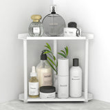 FLE Corner Bathroom Counter Organizer, Bathroom Organizer Countertop,Countertop Storage Shelf for Bath, Kitchen, Living Room, Bedroom FLE