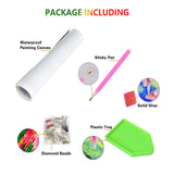 5D Diamond Painting Landscape, Paint with Diamonds DIY Diamond Art Forest Woods Streams, Diymood Painting by Number Kits Full Drill Rhinestone for Home Wall Decor 12x16inch Diymood