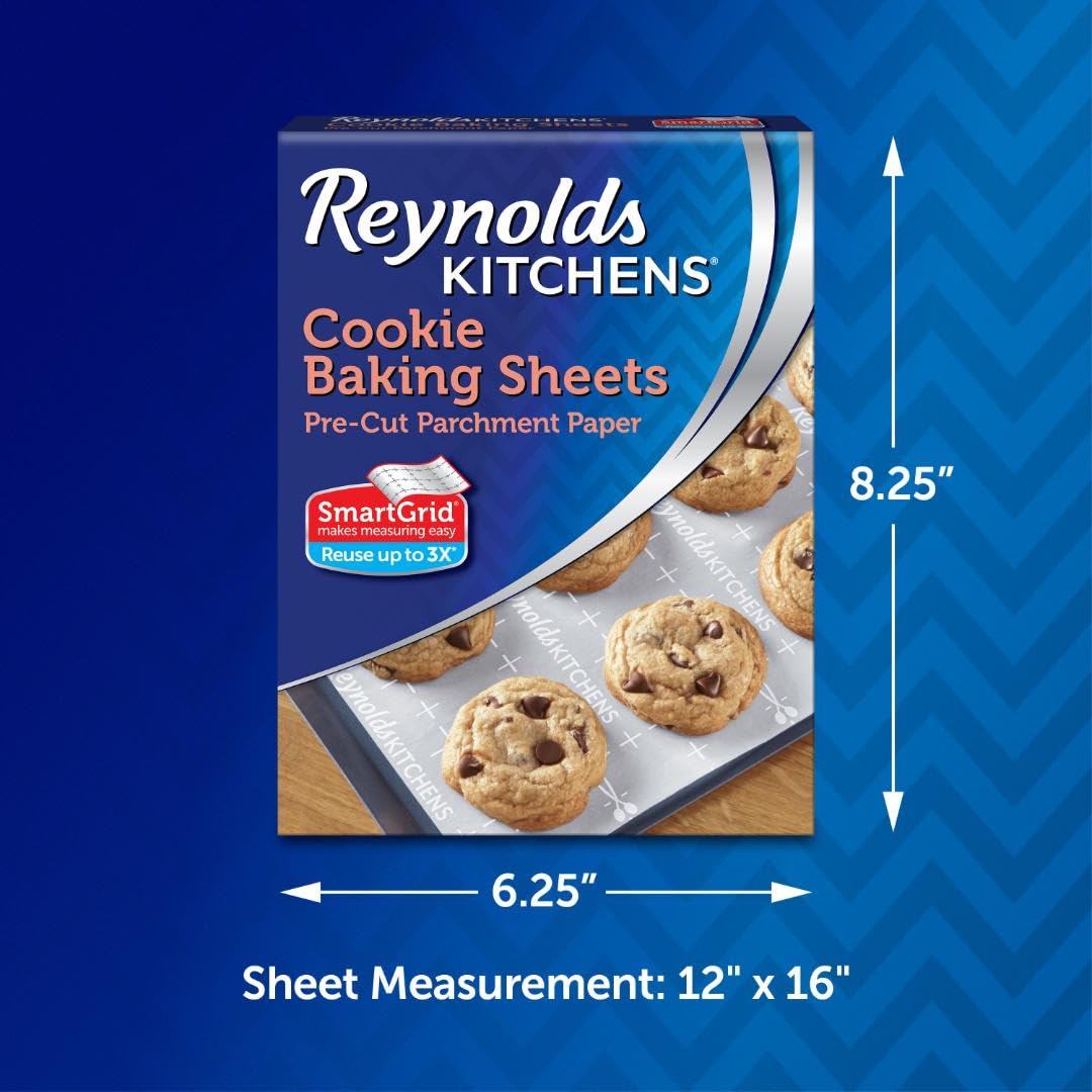 Reynolds Kitchen Sheets, Pre-Cut Parchment Paper, 22 Sheets Reynolds