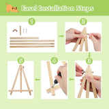 Reivworl Paint by Numbers Kit for Kids with Frame and Easel, Cow Paint by Number Kids Age 5-8-12, Paint by Numbers Gifts and Home Decor - 8X8 Inch Reivworl