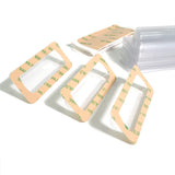 UPTTHOW Clear Plastic Dome Lip Balm Money Holder Craft Waterproof Rectangle Chapstick Money Cash Pounches Gift with Adhesive Back Card Making-50Packs UPTTHOW