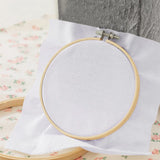 BENECREAT 14 Pieces White Cotton Embroidery Fabric, 7.9Inch Square Ramie Cotton Cloth for Handmade Embroidery Flower Pot Decoration BENECREAT