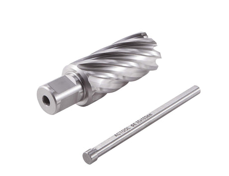 ACTOOL 1-1/8" Diameter × 2" Depth of Cut HSS ANNULAR Cutter with 3/4'' Weldon Shank ACTOOL