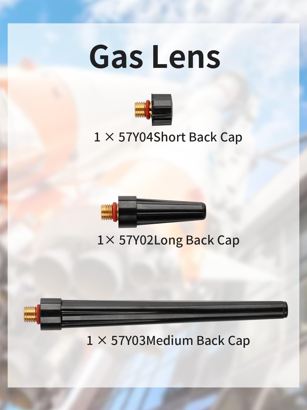 Alffun 58 PCS TIG Welding Torch Kit 040"~1/8" Gas Lens Setup WP-9/20/25 Alffun